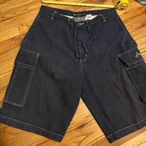 VINTAGE Y2K Men's SEAN JOHN Dark Denim Cargo Shorts